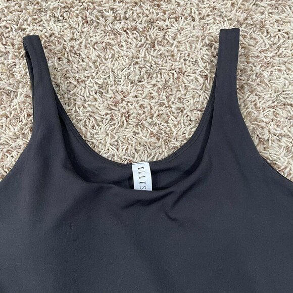 Elle Sport Women's Built-In Bra Active Tank Dress Black, Size Small (New) - Picture 6 of 16